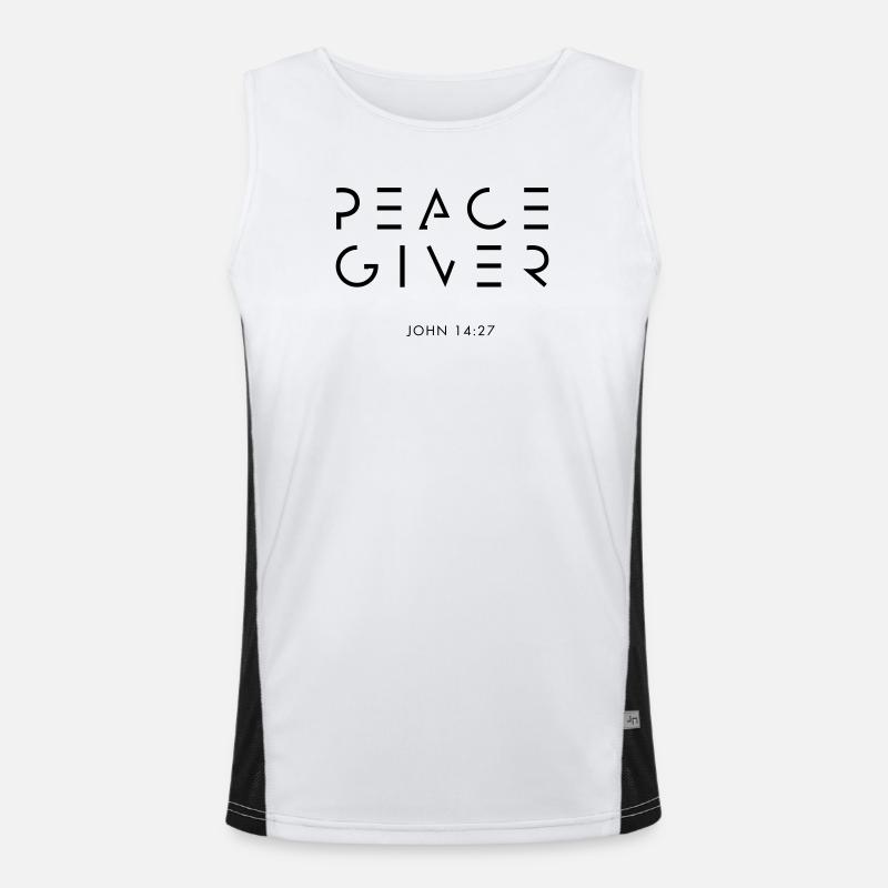 PEACEGIVER Funktionelles Kontrast-Tank Top für Männer 
