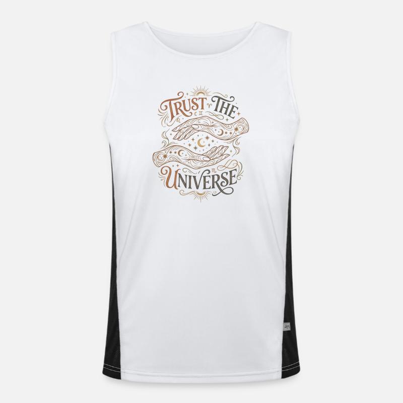 Trust in the universe Men's Functional Contrast Tank Top 