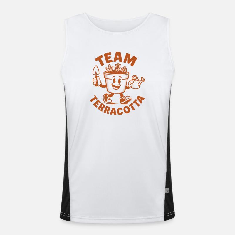 Team Terracotta | Succulents Men's Functional Contrast Tank Top 