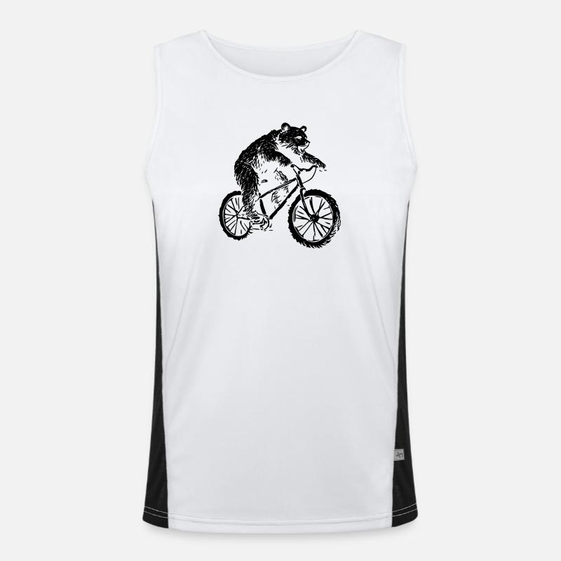 Ours de vélo Débardeur respirant contrasté Homme 