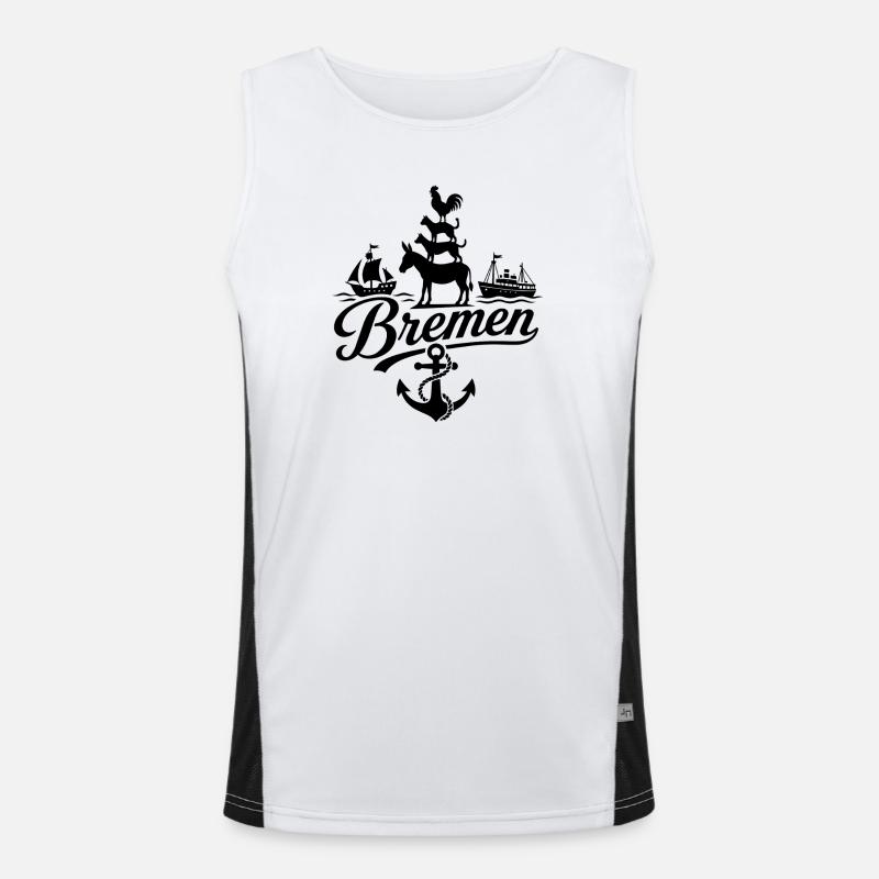 Bremen Men's Functional Contrast Tank Top 