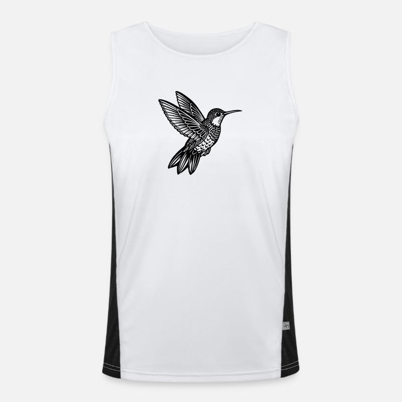 Kolibri Funktionelles Kontrast-Tank Top für Männer 