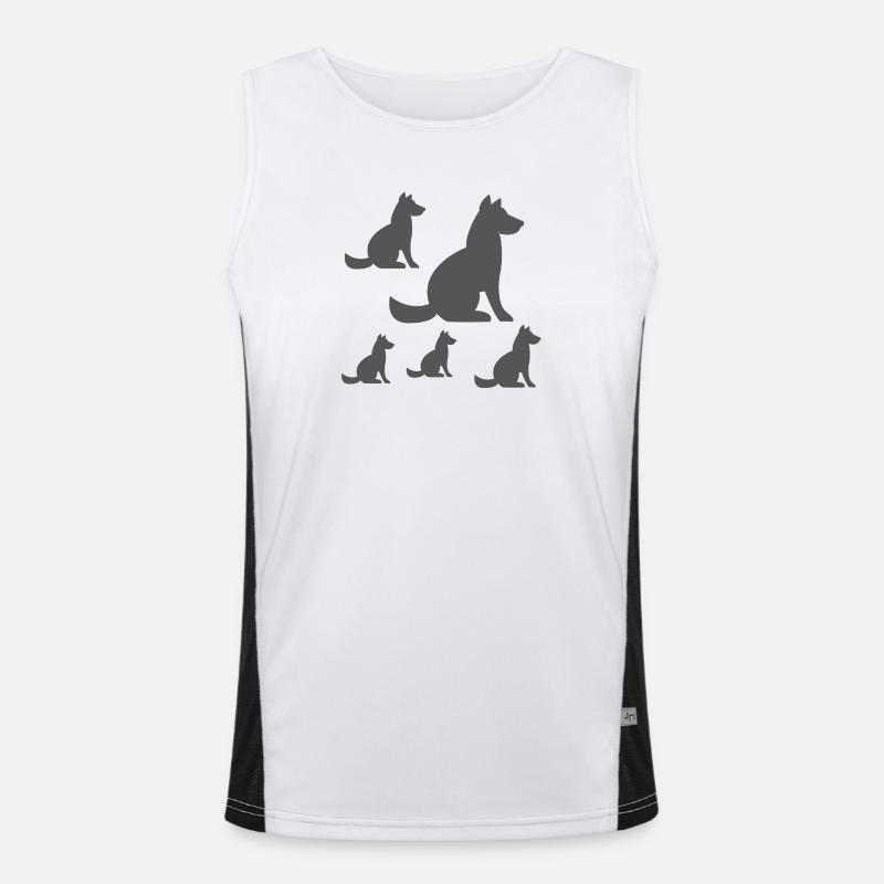 canine Men's Functional Contrast Tank Top 