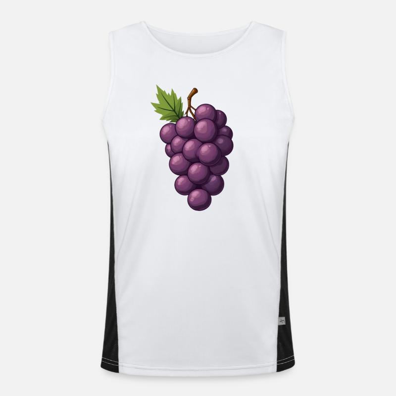 Grappes de raisin Débardeur respirant contrasté Homme 