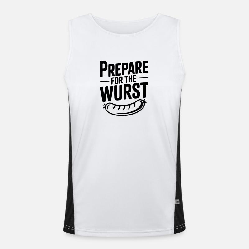 Prepare For The Wurst Men's Functional Contrast Tank Top 
