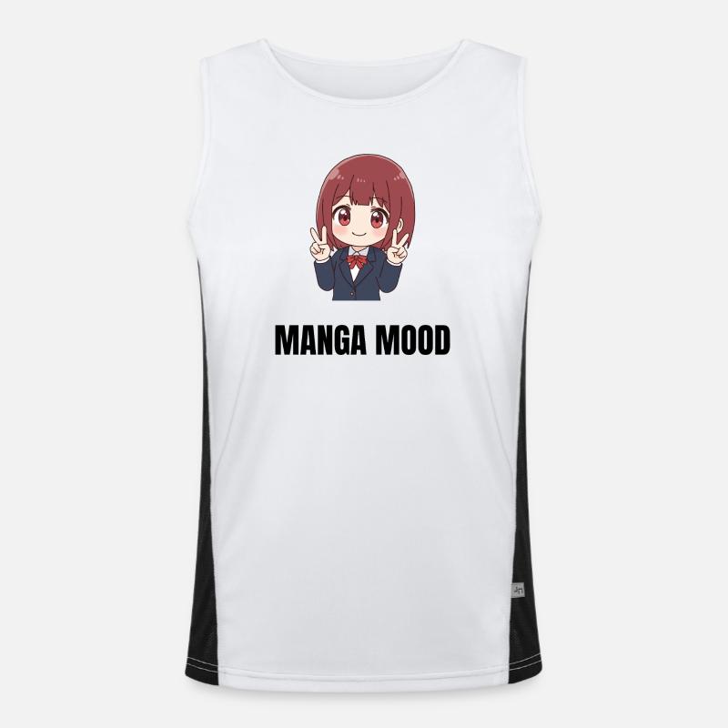 Manga Mood Funktionelles Kontrast-Tank Top für Männer 