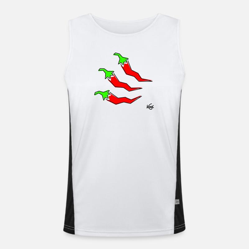 three pepperonis Men's Functional Contrast Tank Top 