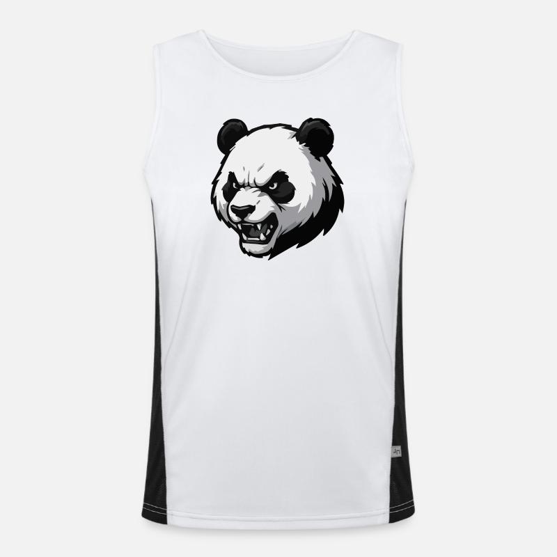 Imprimer vectoriel Angry Panda Débardeur respirant contrasté Homme 