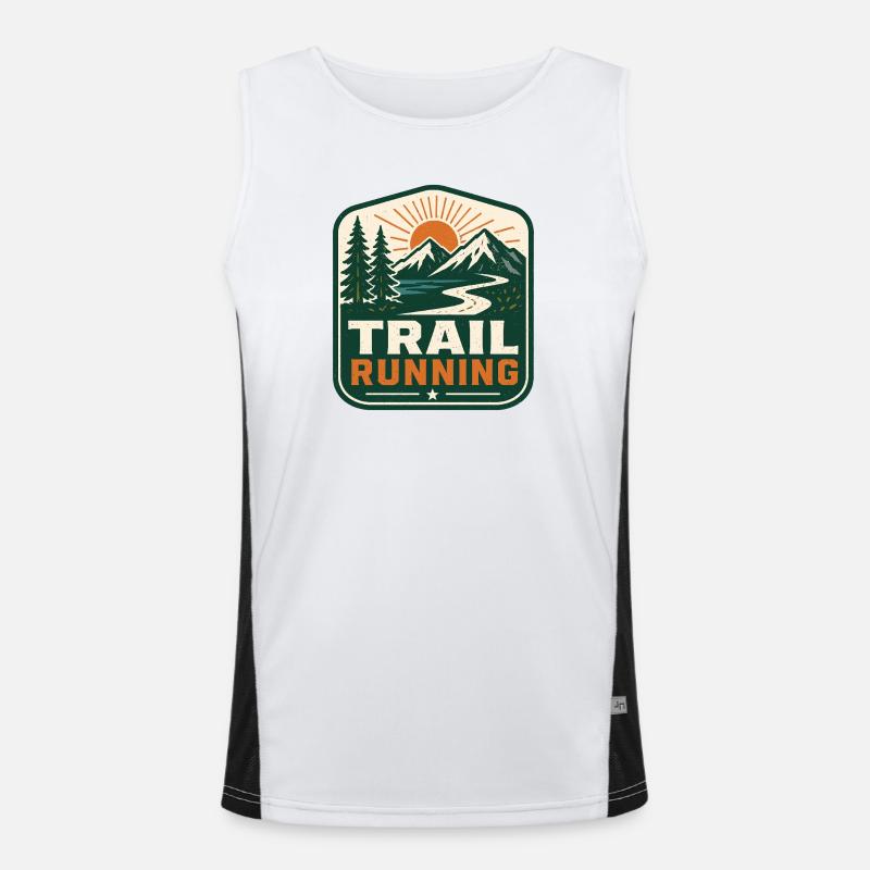 trail running Men's Functional Contrast Tank Top 