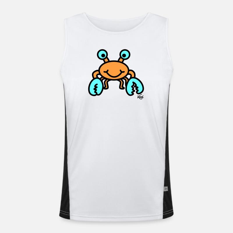 Krebs groß Funktionelles Kontrast-Tank Top für Männer 