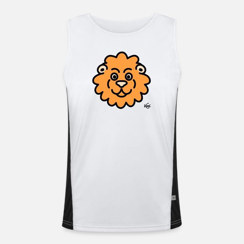 Lion Large Men's Functional Contrast Tank Top 