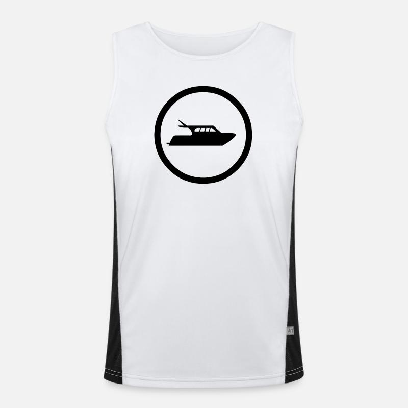Motorboot Funktionelles Kontrast-Tank Top für Männer 