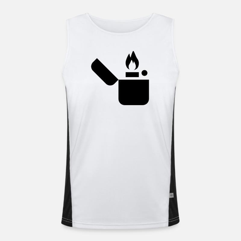Gas Lighter Men's Functional Contrast Tank Top 