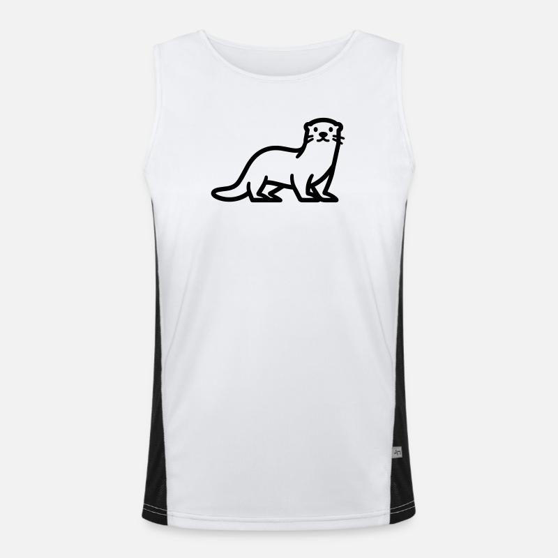 Otter Funktionelles Kontrast-Tank Top für Männer 