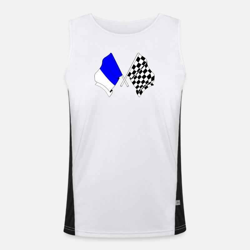 Spa Racing Flags Men's Functional Contrast Tank Top 