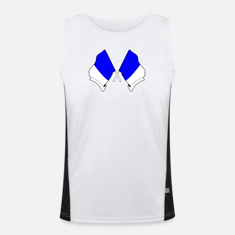 Spa Twin Flags Men's Functional Contrast Tank Top 