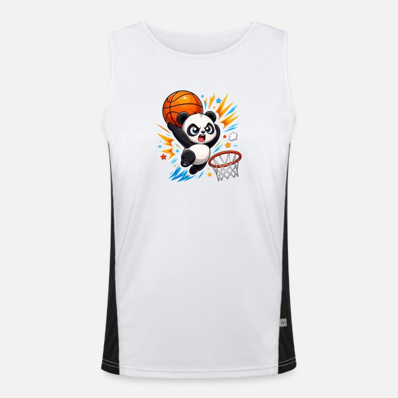 Puissant Panda Slam Dunk Débardeur respirant contrasté Homme 