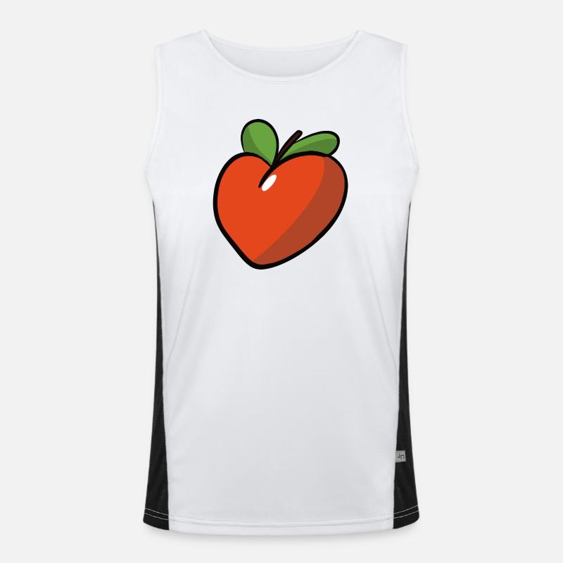Peche_coeur Funktionelles Kontrast-Tank Top für Männer 