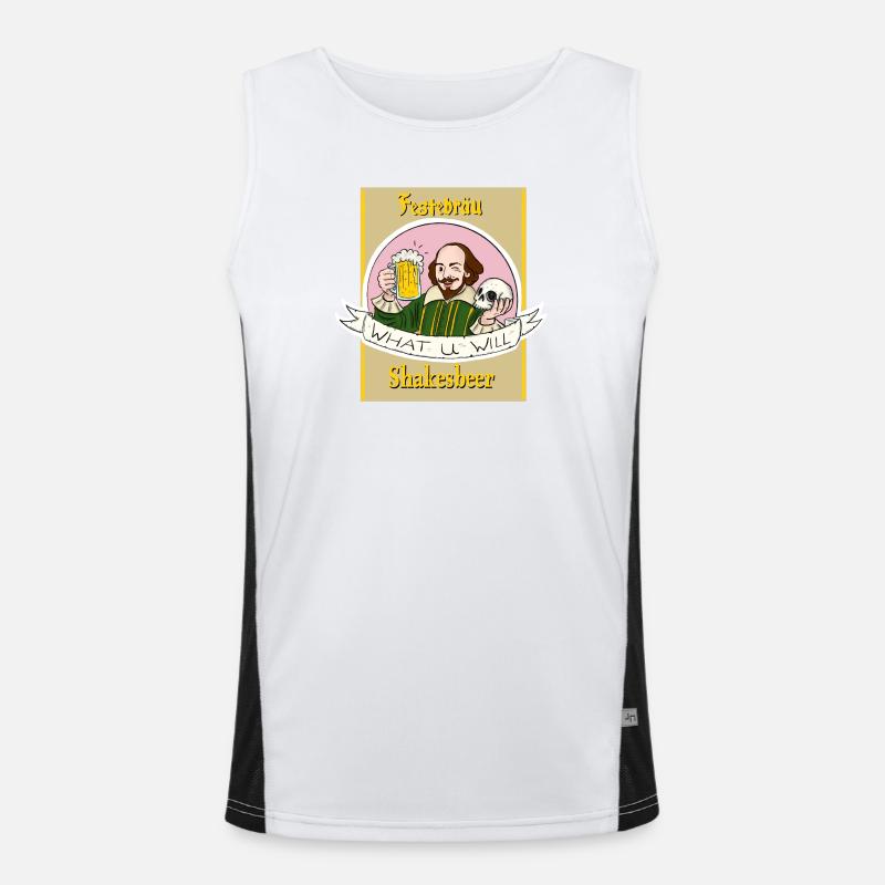 Festebräu Funktionelles Kontrast-Tank Top für Männer 