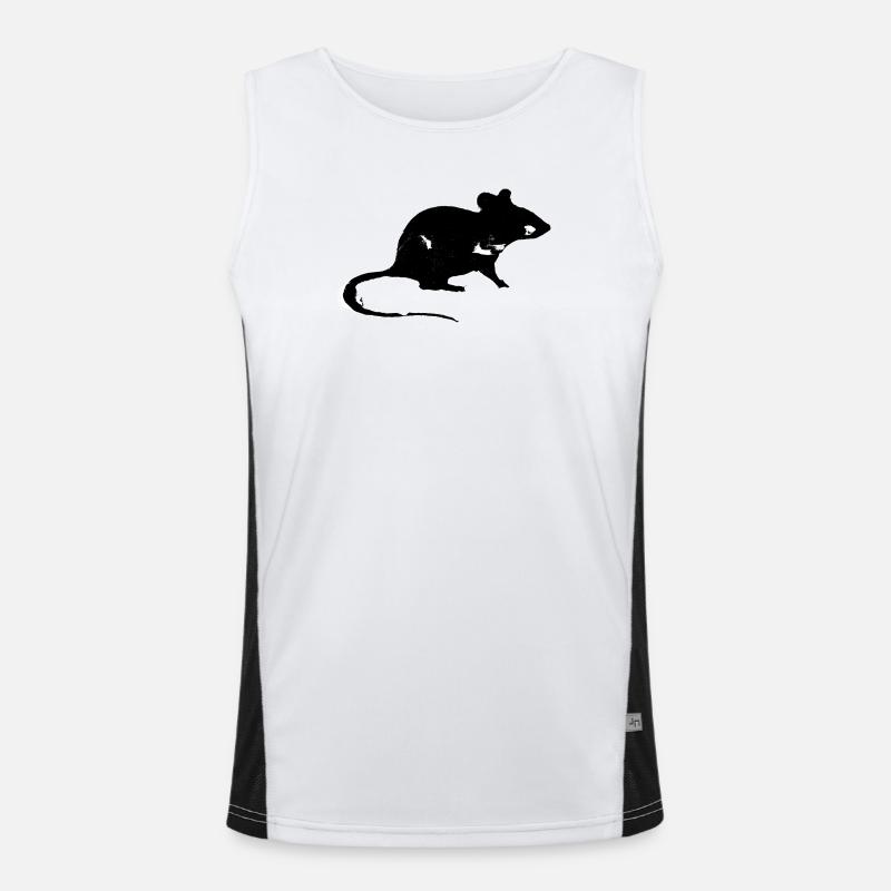 Ratte Funktionelles Kontrast-Tank Top für Männer 