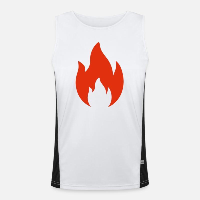 flame Men's Functional Contrast Tank Top 