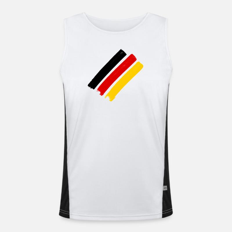 Drapeau allemand Débardeur respirant contrasté Homme 