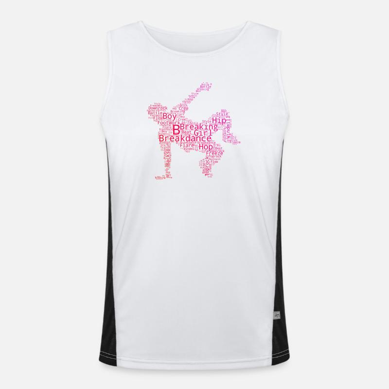 Gift idea for the hip-hop dancer with breakdancing Men's Functional Contrast Tank Top 