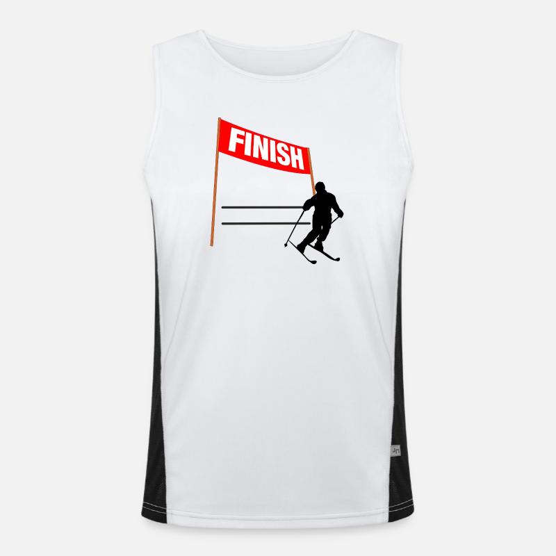 Ski Finish Custom Men's Functional Contrast Tank Top 