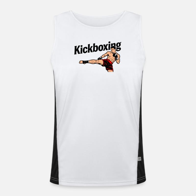Kickboxing Débardeur respirant contrasté Homme 