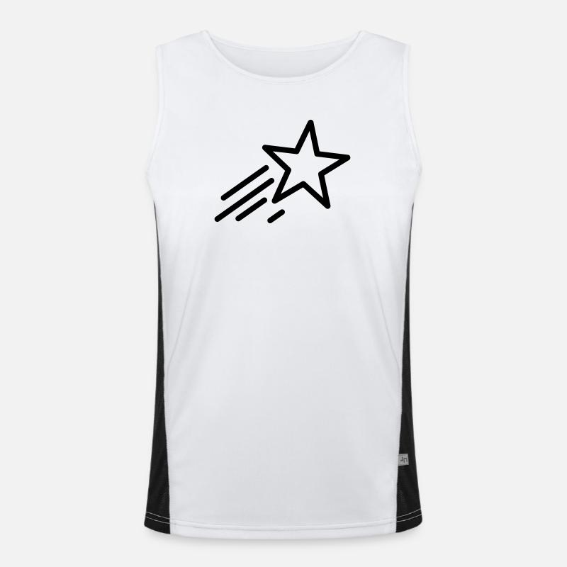 Sternschnuppe Funktionelles Kontrast-Tank Top für Männer 
