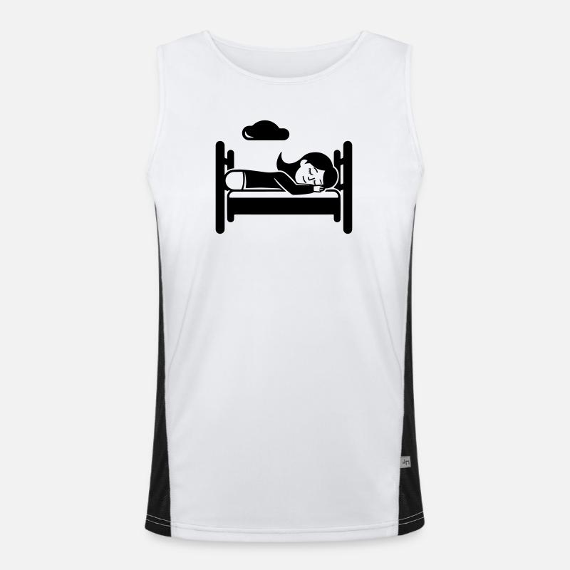 Sleeping Tired Men's Functional Contrast Tank Top 