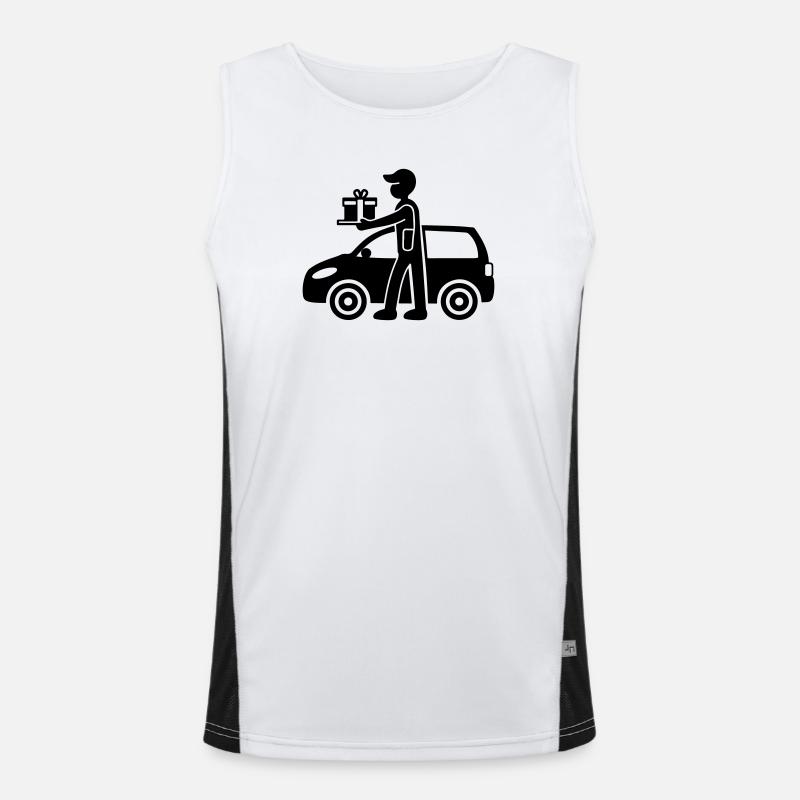 Package Service Delivery Men's Functional Contrast Tank Top 