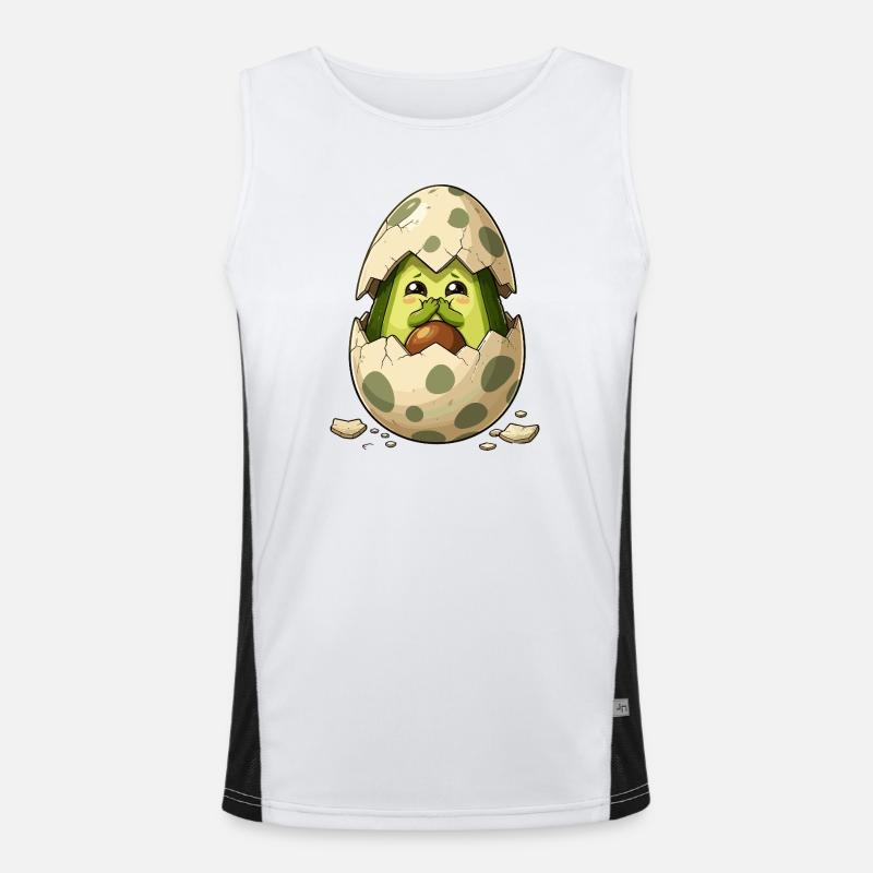 Avocado chicks from eggshell Men's Functional Contrast Tank Top 
