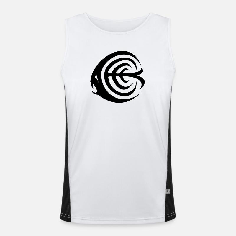 Kugelfisch Funktionelles Kontrast-Tank Top für Männer 
