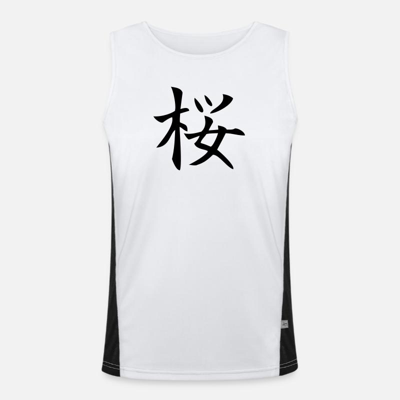sakura / Kirschblüte Funktionelles Kontrast-Tank Top für Männer 
