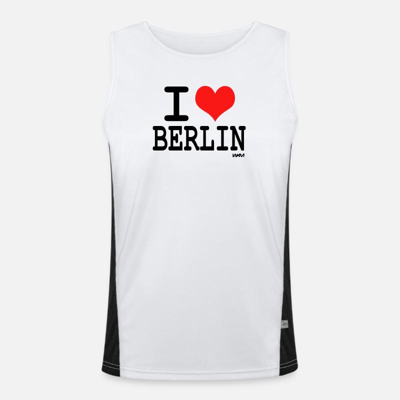 i love berlin Men's Functional Contrast Tank Top 