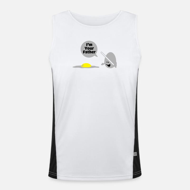 egg vader Funktionelles Kontrast-Tank Top für Männer 