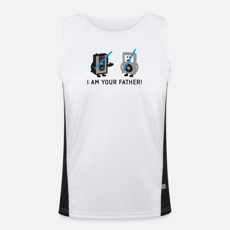 darth vader vs pod Men's Functional Contrast Tank Top 
