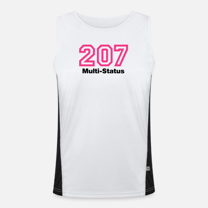 Error 207 Multi-Status Funktionelles Kontrast-Tank Top für Männer 