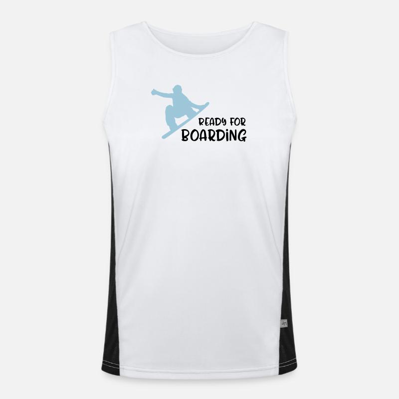 Snowboard Funktionelles Kontrast-Tank Top für Männer 