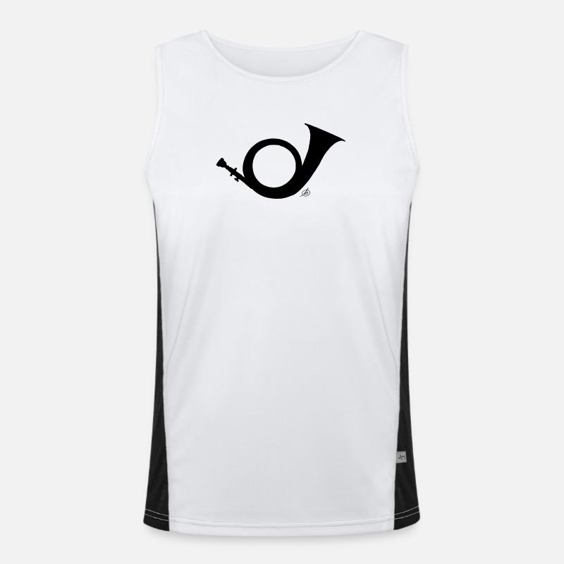 Hunting horn Men's Functional Contrast Tank Top 