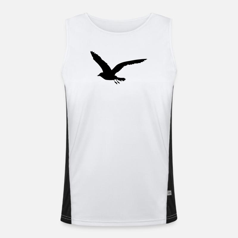 Möwe Funktionelles Kontrast-Tank Top für Männer 