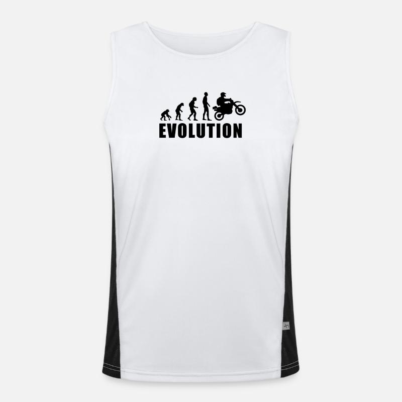 Cadeau moto EVOLUTION motocross Débardeur respirant contrasté Homme 