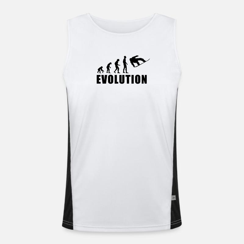 EVOLUTION SNOWBOARD Snow Winter Gift Men's Functional Contrast Tank Top 