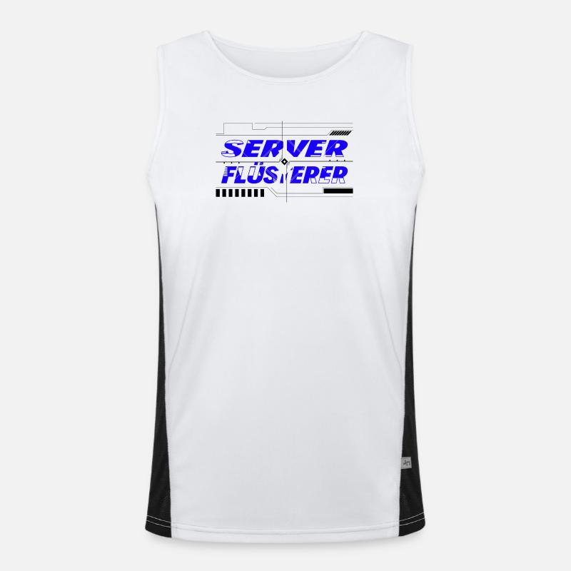 Server Flüsterer Funktionelles Kontrast-Tank Top für Männer 