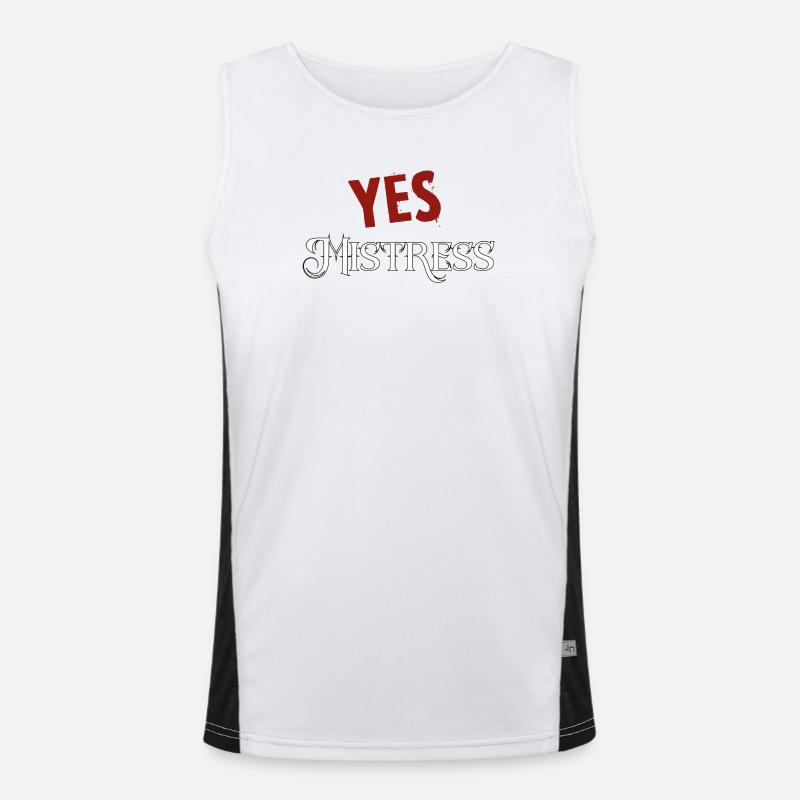 Ja Herrin Funktionelles Kontrast-Tank Top für Männer 