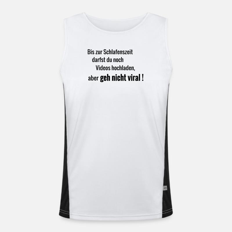 nicht viral Funktionelles Kontrast-Tank Top für Männer 