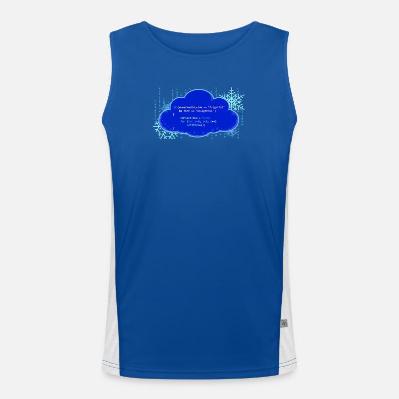 LetItSnow(); Funktionelles Kontrast-Tank Top für Männer 