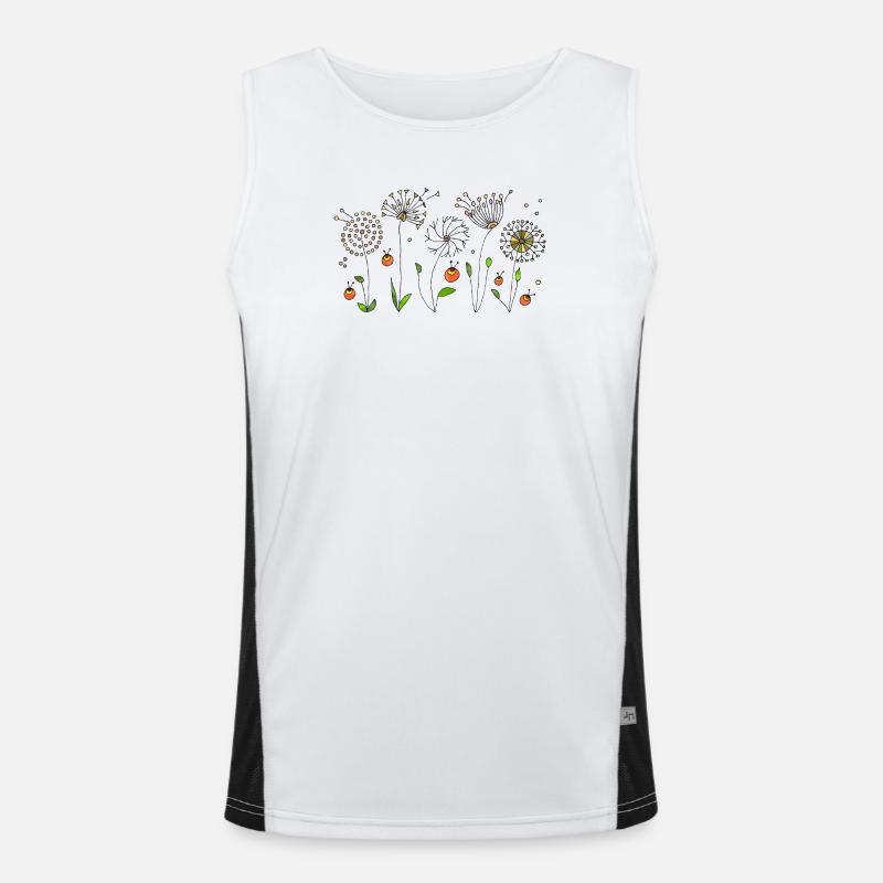 Fleur Débardeur respirant contrasté Homme 