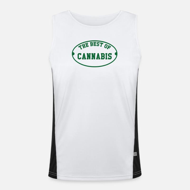 Das Beste aus Cannabis Funktionelles Kontrast-Tank Top für Männer 